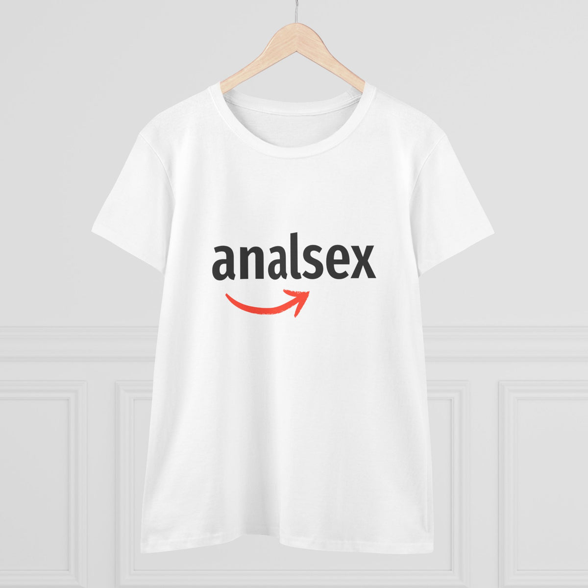Provocative Graphic Tee — "analsex" Arrow Logo Women's T-Shirt