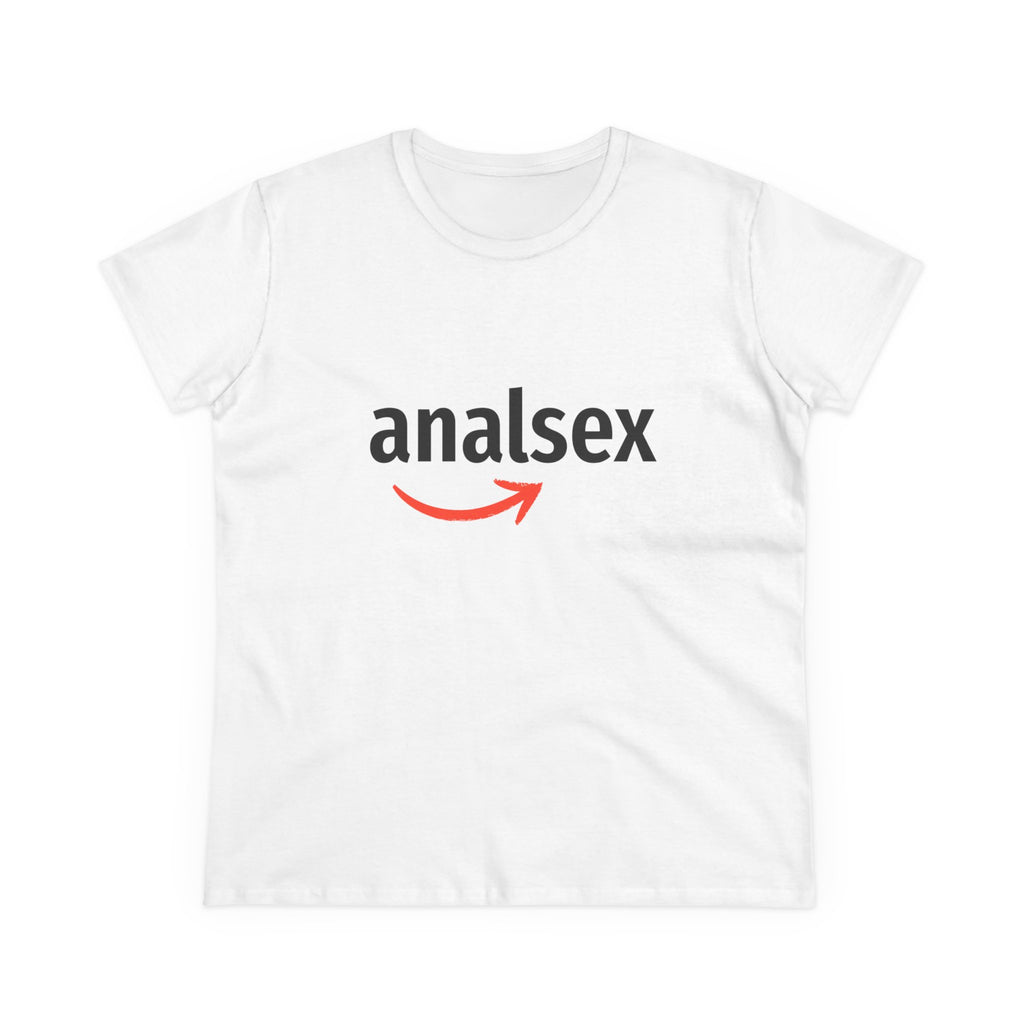 Provocative Graphic Tee — "analsex" Arrow Logo Women's T-Shirt